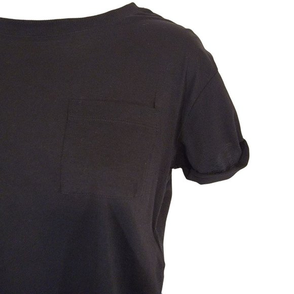 H & M Striped Short Sleeve Cropped Tee Size  XS - Picture 2 of 6